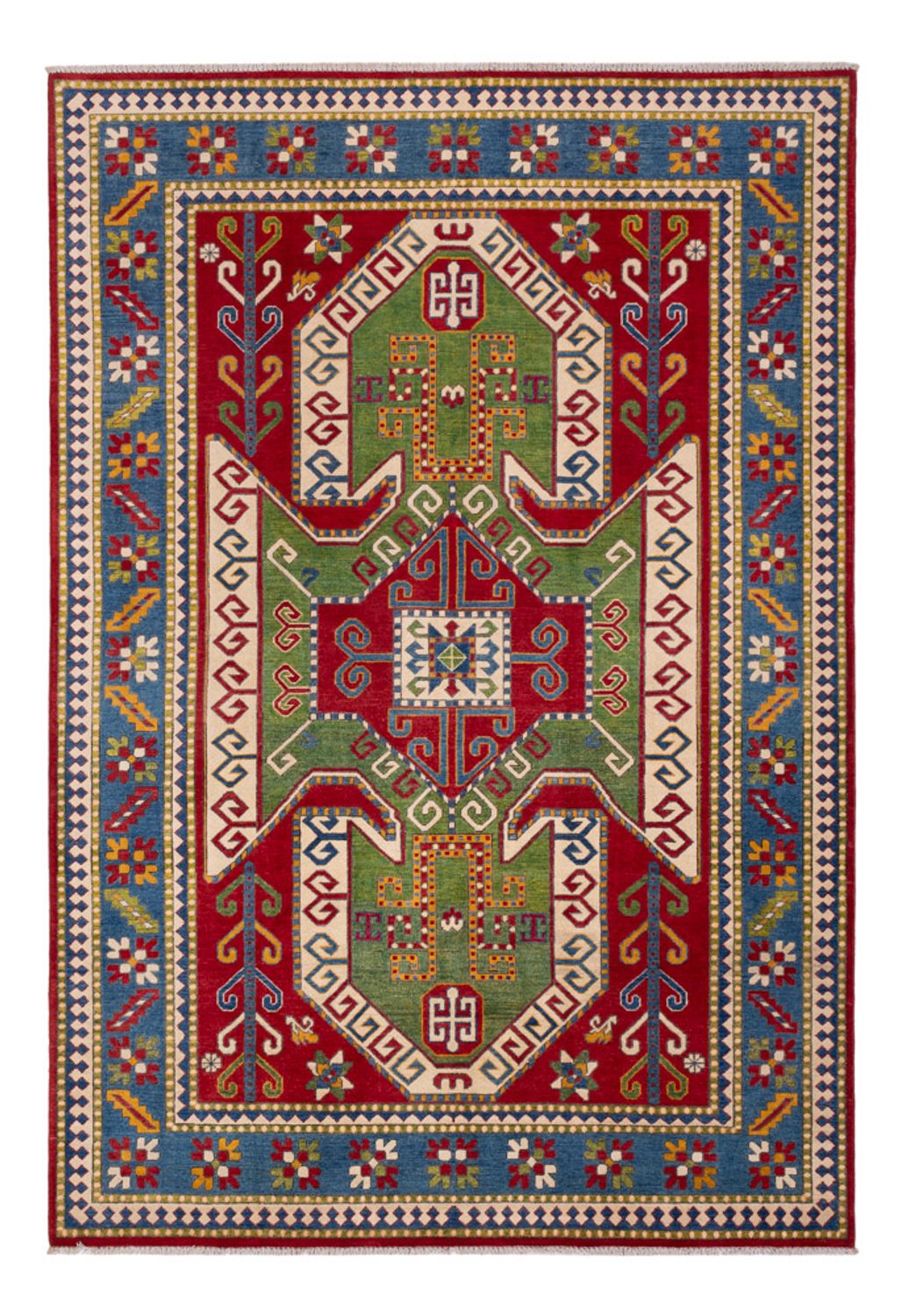 Zieglerův koberec - Kazak - 297 x 202 cm - zelená