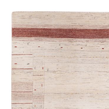 Gabbeh Rug - Loribaft Indus square  - 246 x 249 cm - light beige