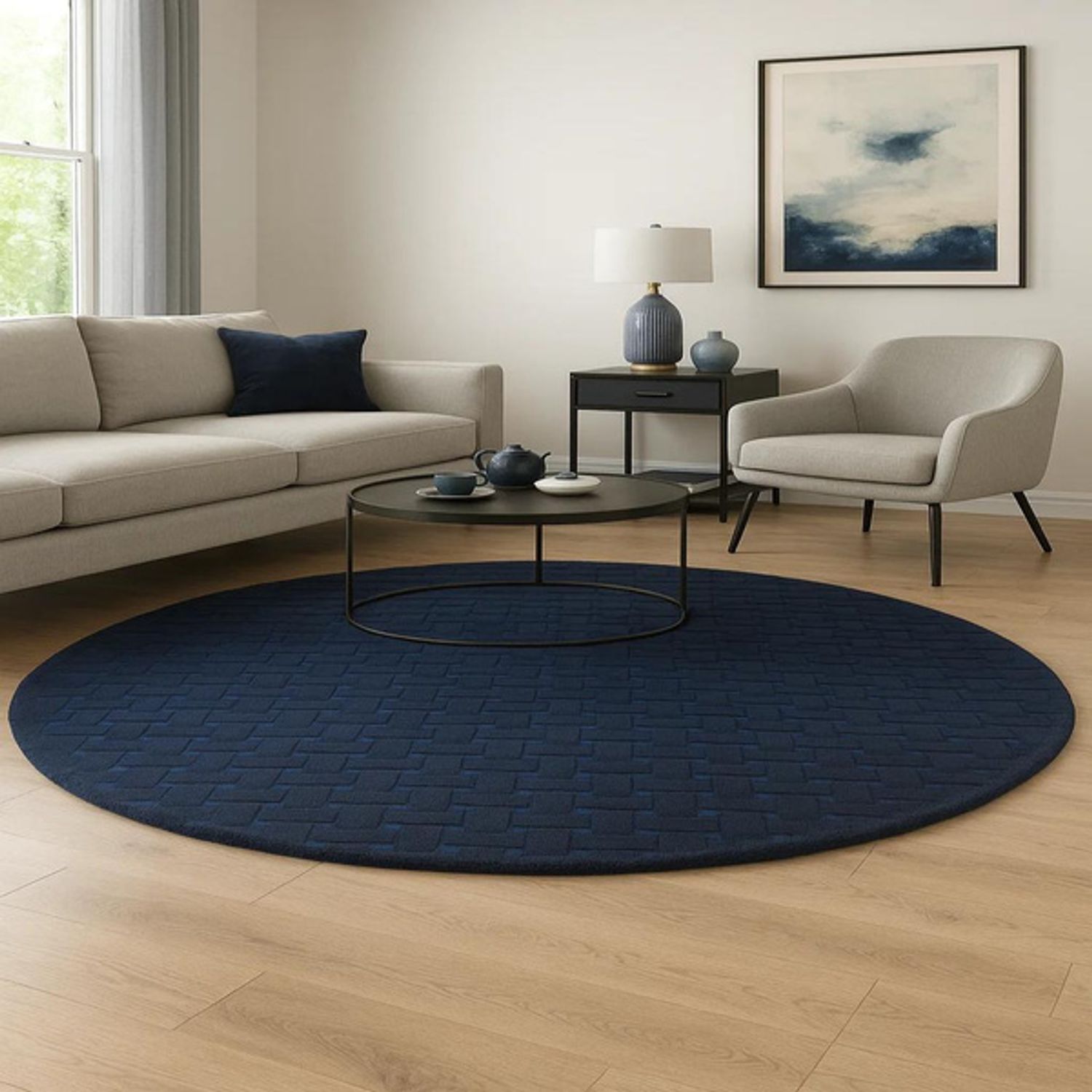 Wool Rug - AstroAura - round