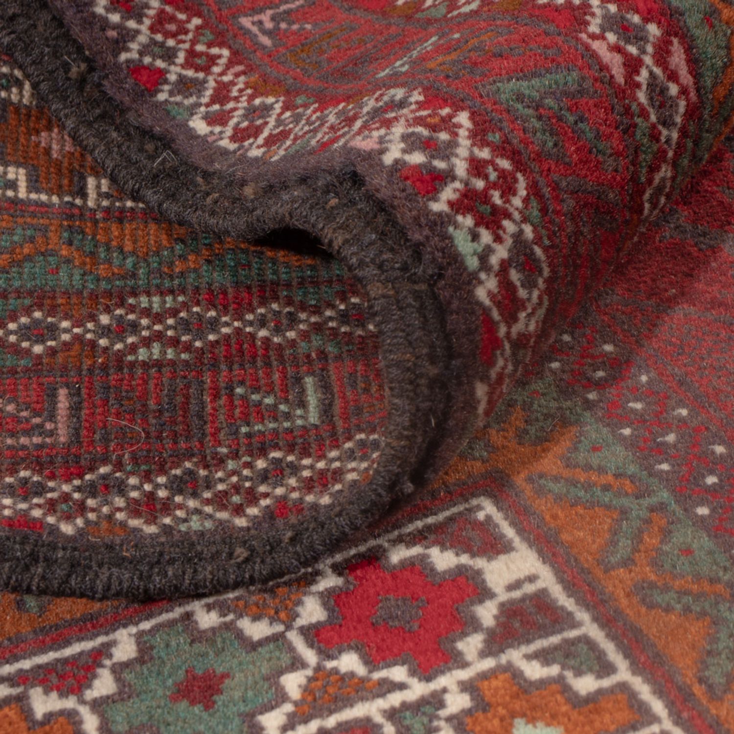 Balutsj-teppe - 140 x 90 cm - rust