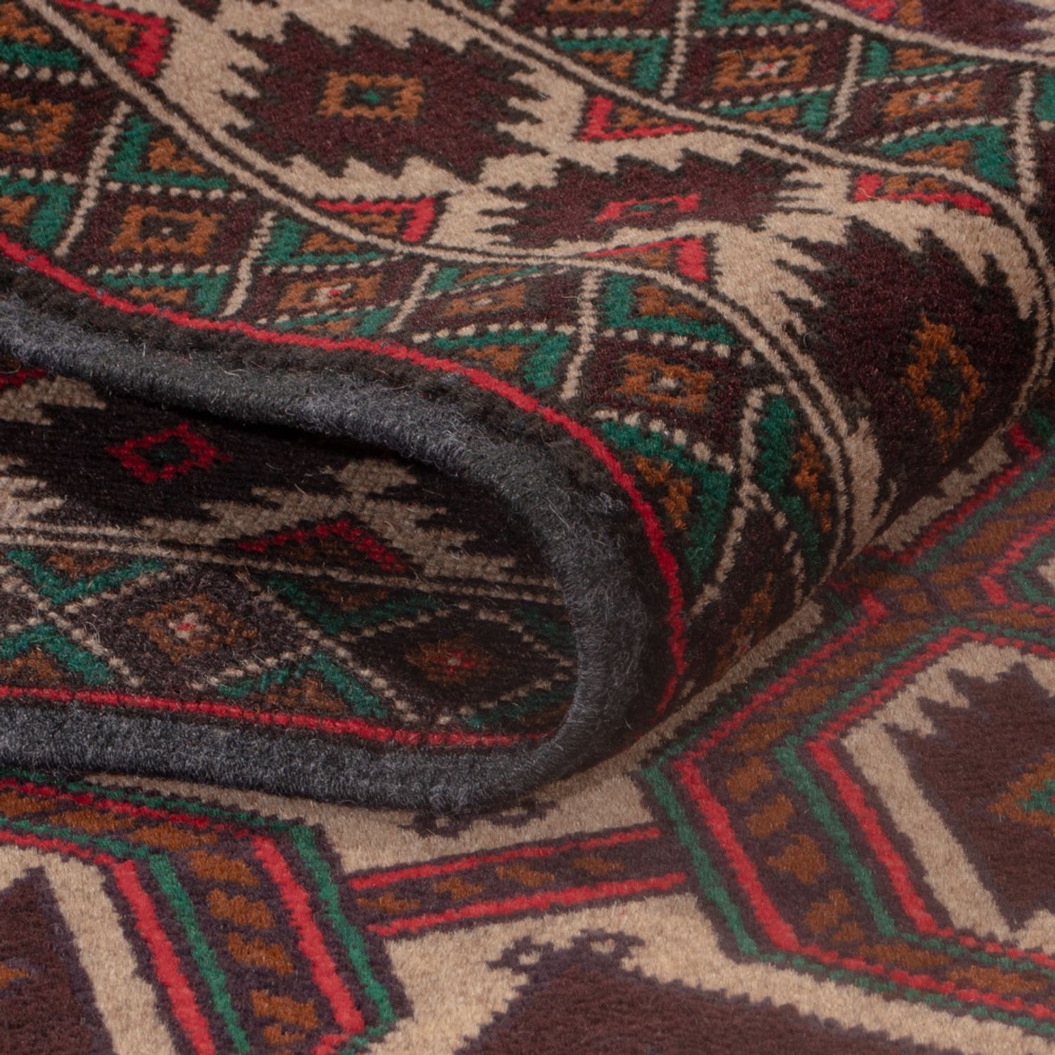 Balutsj-teppe - 140 x 90 cm - flerfarget