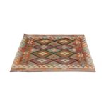 Kelim Rug - Splash square  - 104 x 97 cm - multicolored