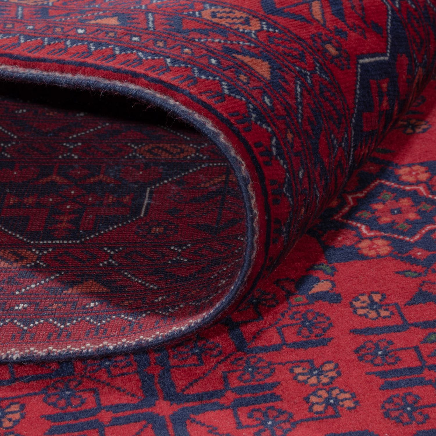 Afghan Rug - Royal - 242 x 172 cm - red