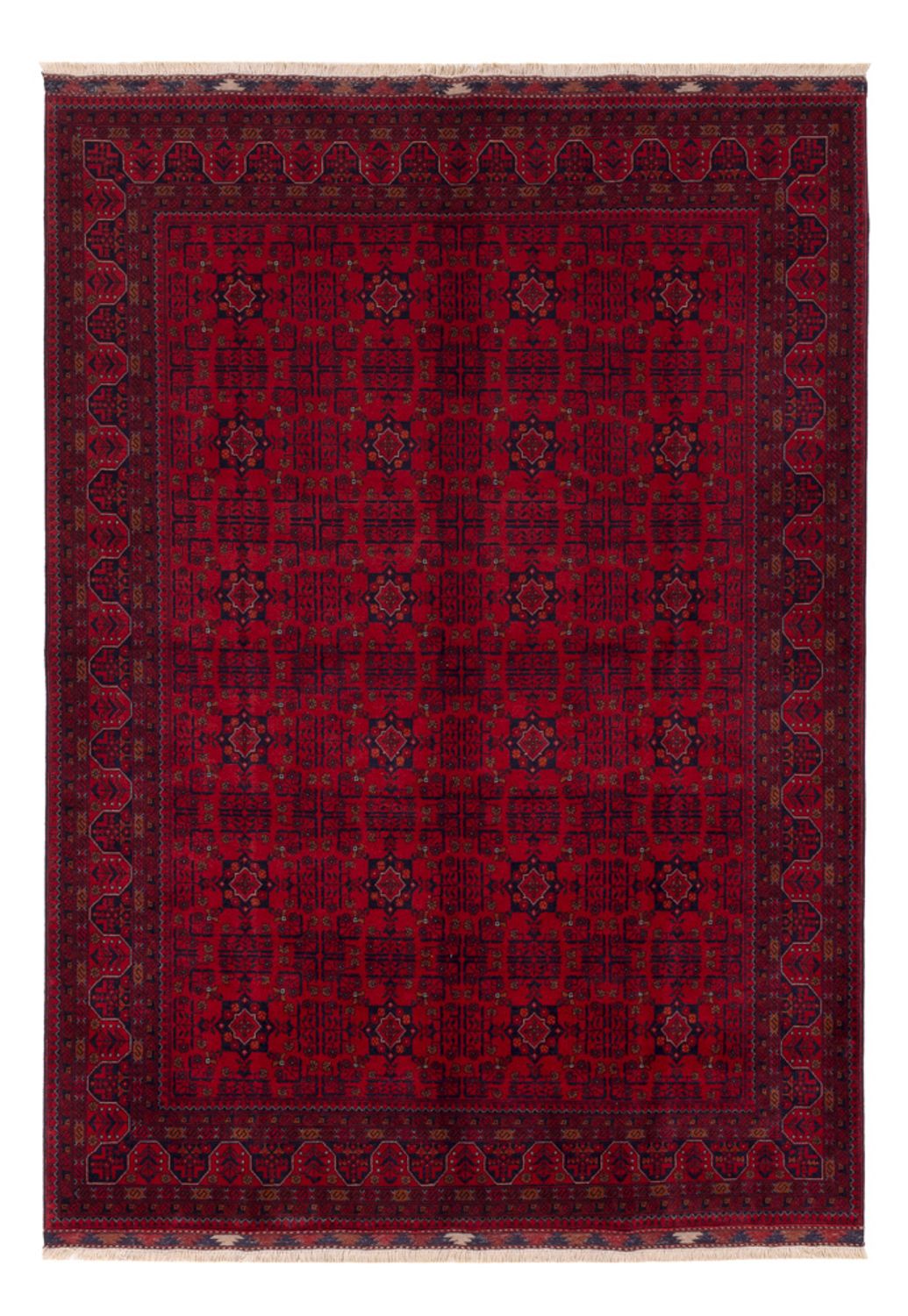 Afghansk matta - Kungliga - 241 x 170 cm - röd