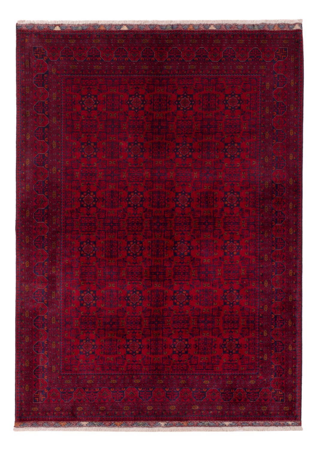 Afghansk matta - Kungliga - 233 x 172 cm - röd