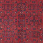 Afghánský koberec - Kunduz - 234 x 171 cm - červená