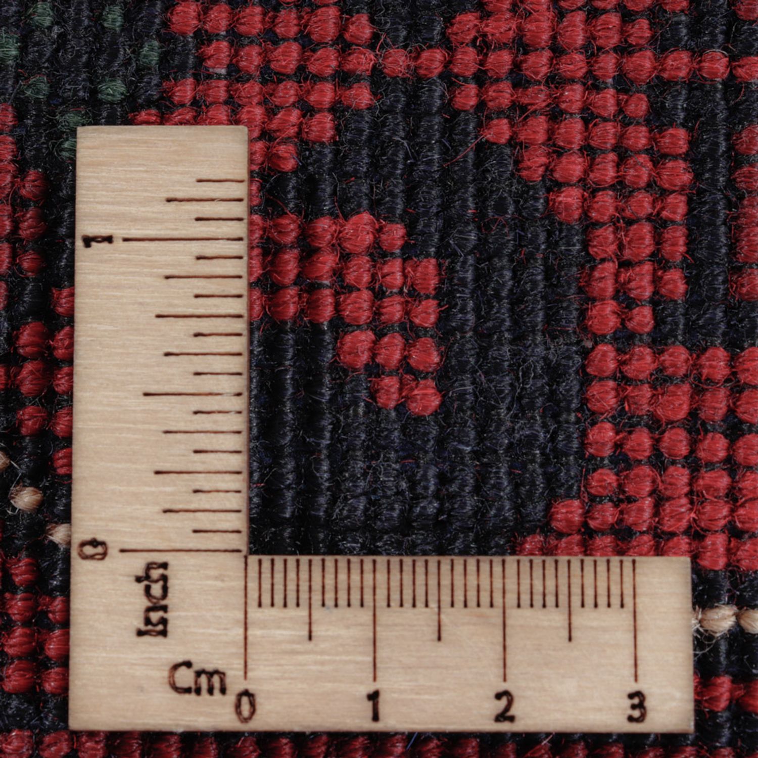 Afghansk matta - Kunduz - Kungliga - 189 x 154 cm - röd