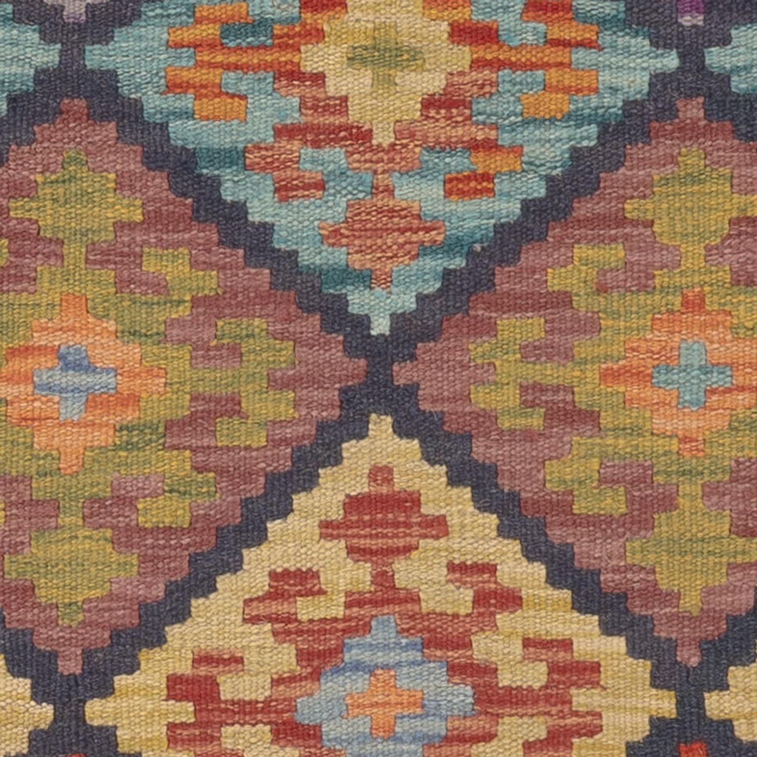 Kelim Rug - Splash - 121 x 81 cm - multicolored