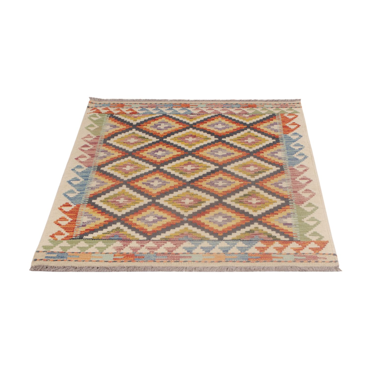 Kelim Rug - Splash - 118 x 83 cm - multicolored