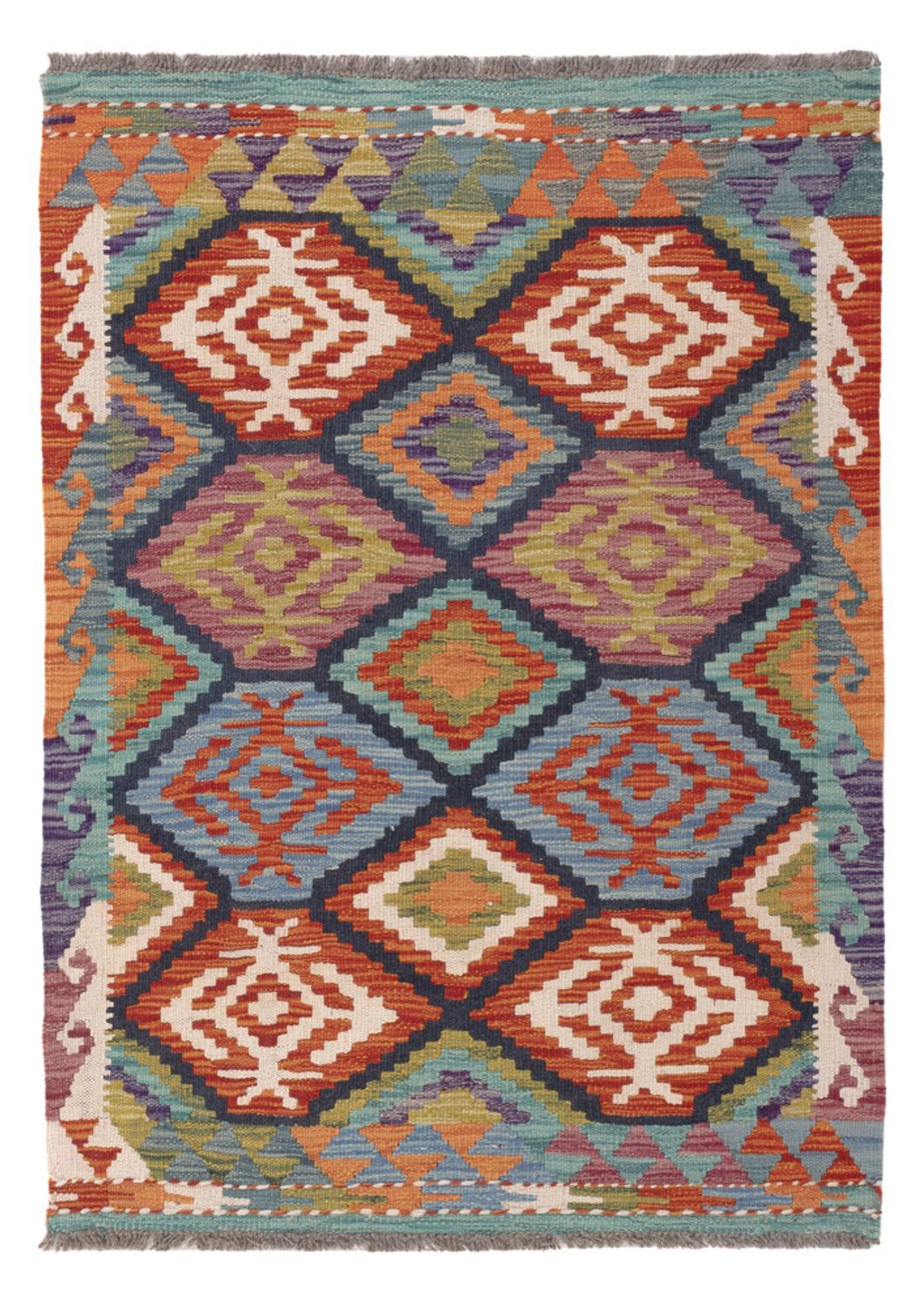 Kelim Rug - Splash - 118 x 83 cm - multicolored