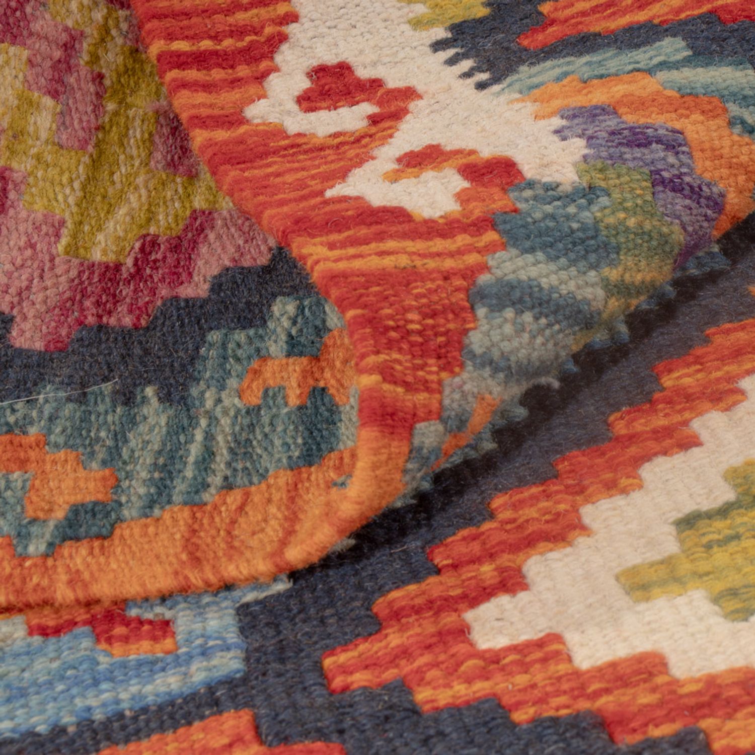 Kelim Rug - Splash - 118 x 83 cm - multicolored