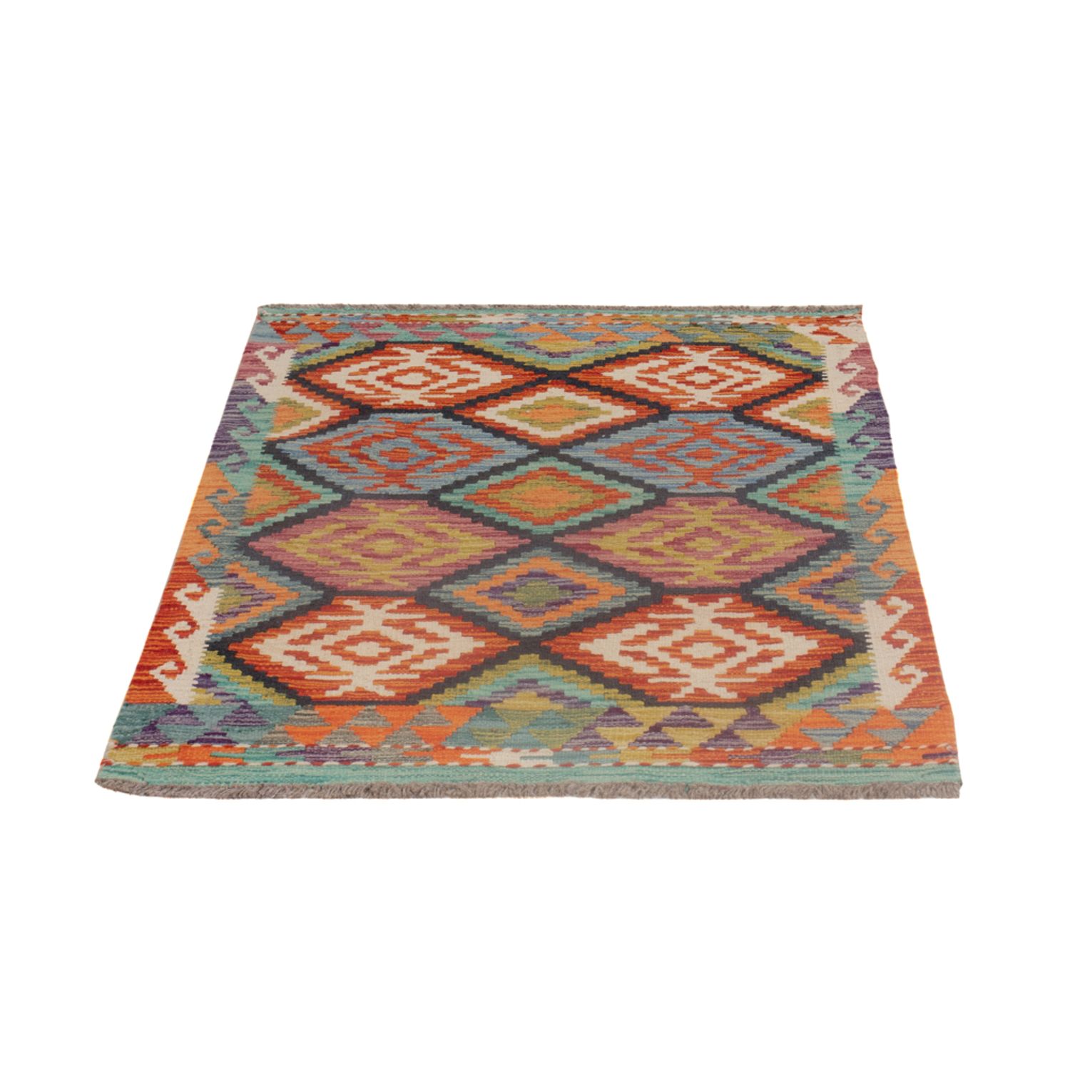 Kelim Rug - Splash - 118 x 83 cm - multicolored