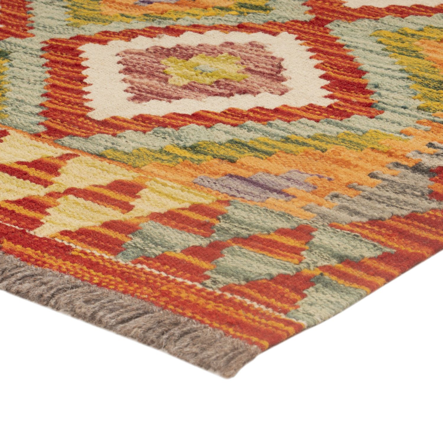 Kelim Rug - Splash - 108 x 84 cm - multicolored