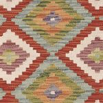 Kelim Rug - Splash - 108 x 84 cm - multicolored