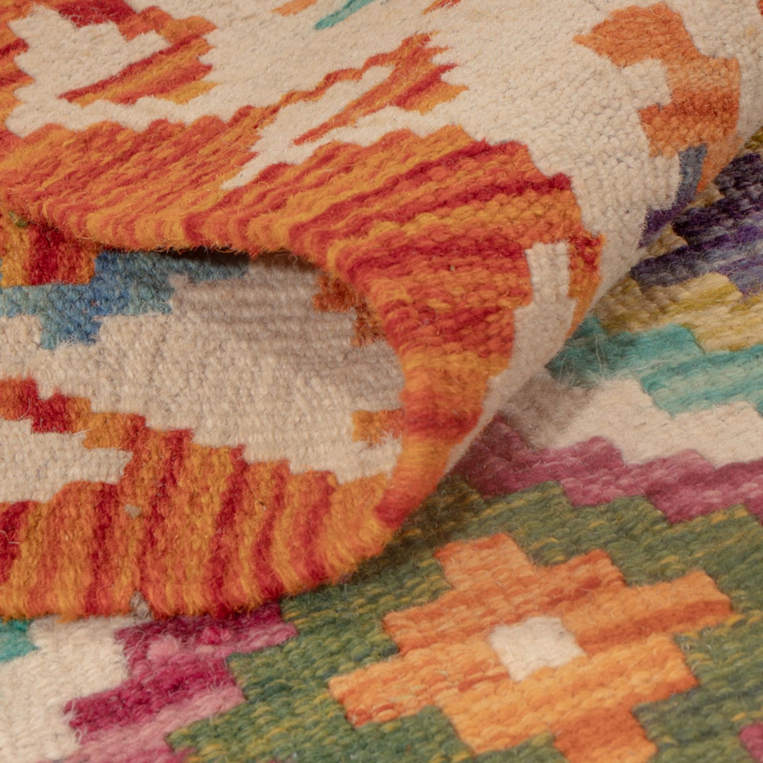 Kelim Carpet - Splash - 124 x 80 cm - flerfärgad