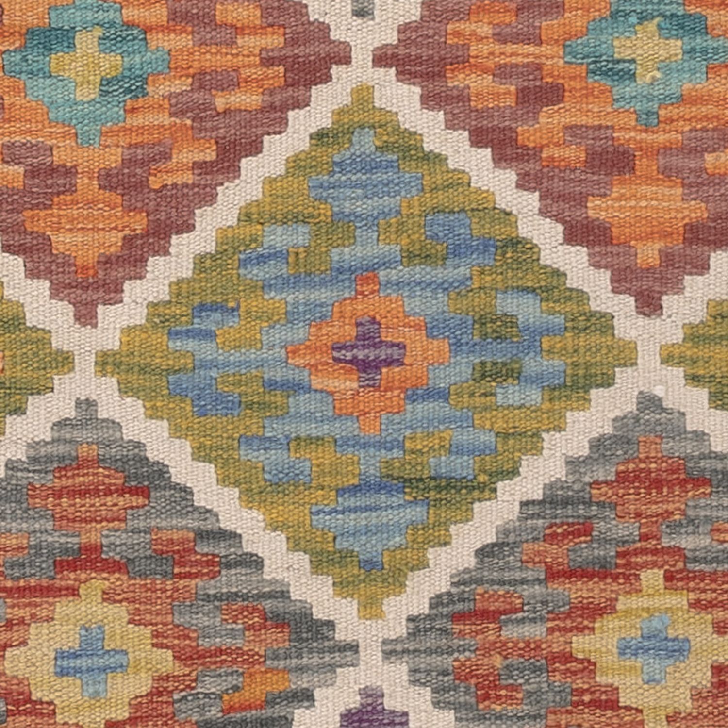 Kelim Carpet - Splash - 122 x 81 cm - flerfärgad