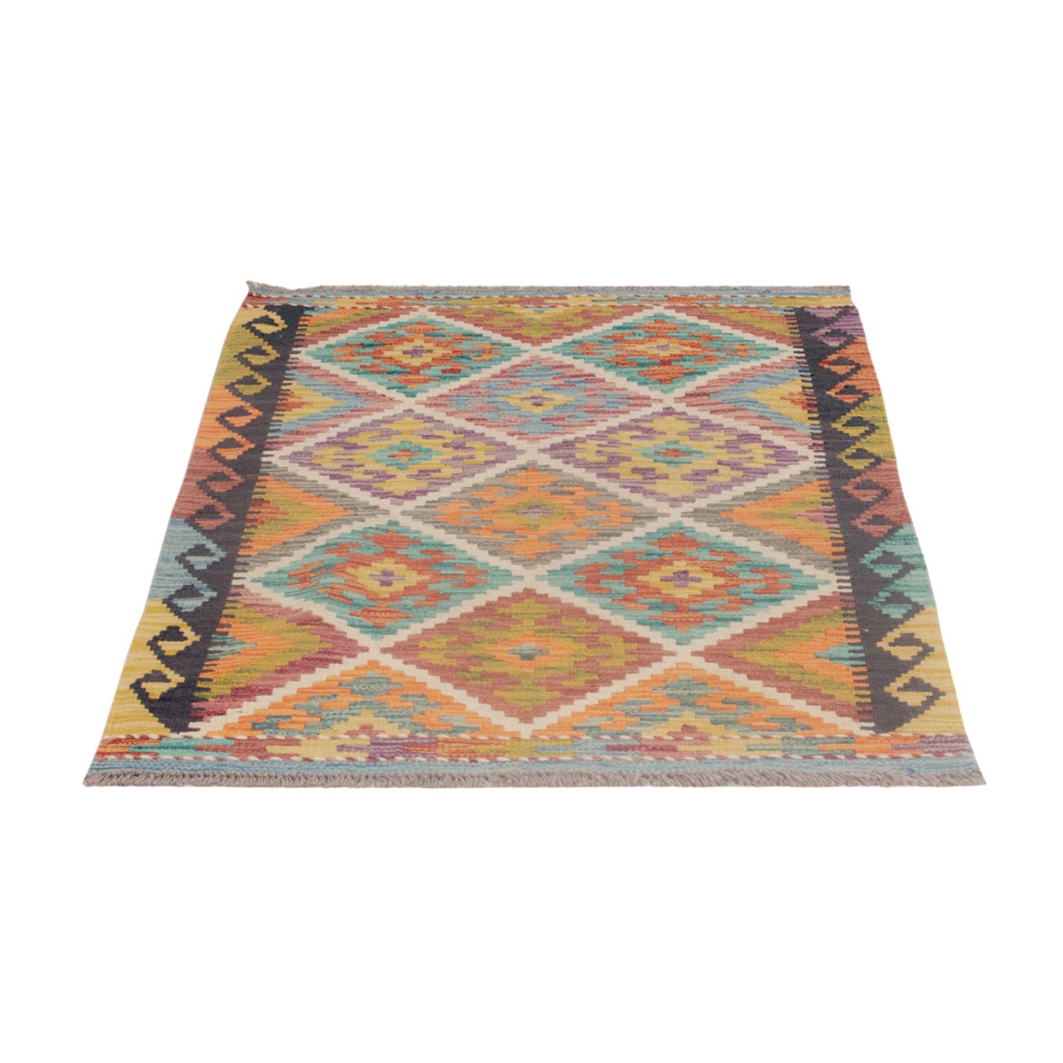 Kelim Rug - Splash - 123 x 80 cm - multicolored