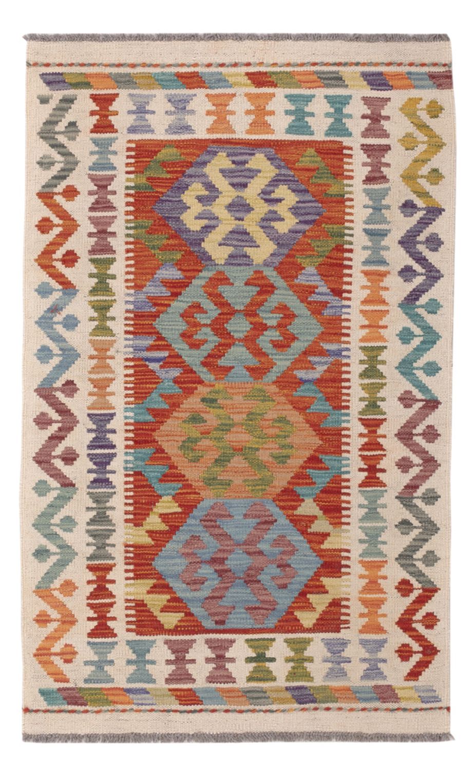 Kelim tapijt - Splash - 120 x 75 cm - veelkleurig