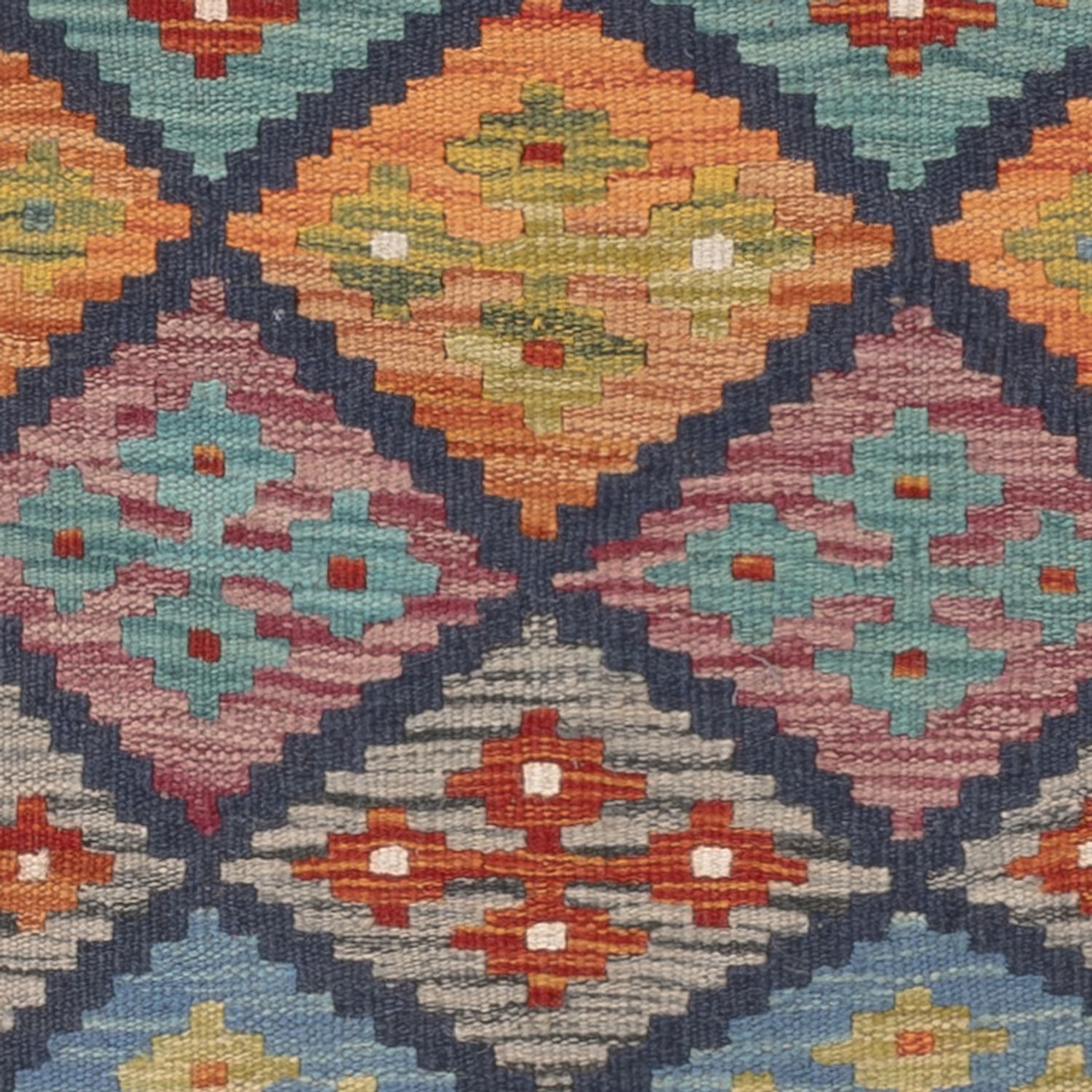 Kelim tapijt - Splash - 131 x 78 cm - veelkleurig
