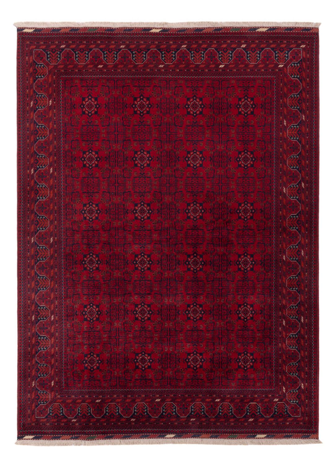 Afghansk matta - Kungliga - 234 x 171 cm - röd