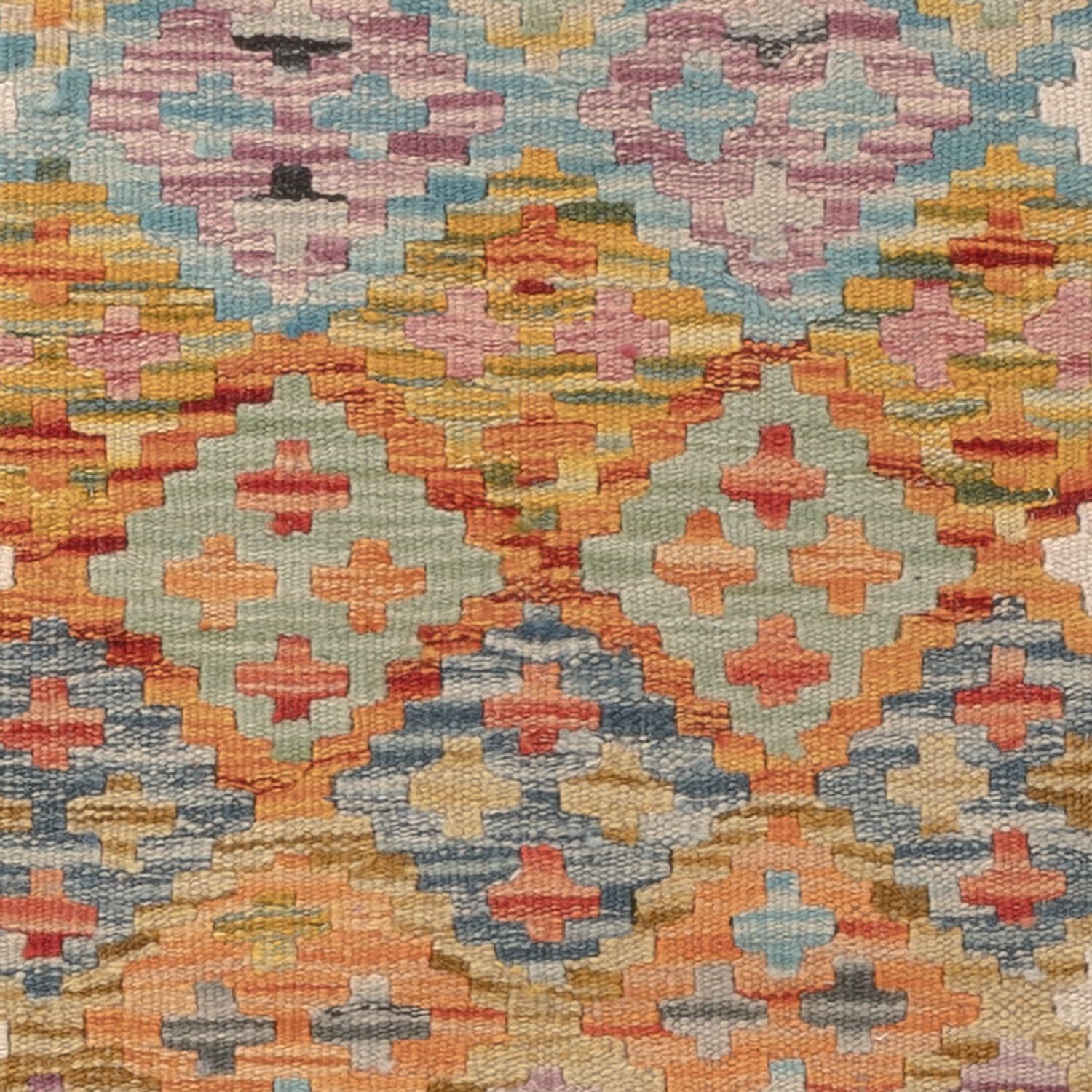 Kelim tapijt - Splash - 124 x 84 cm - veelkleurig