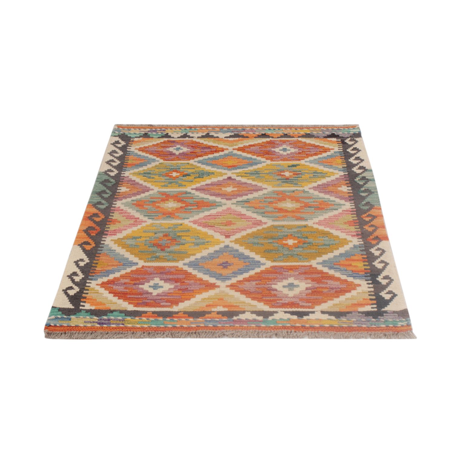 Kelim Rug - Splash - 125 x 79 cm - multicolored