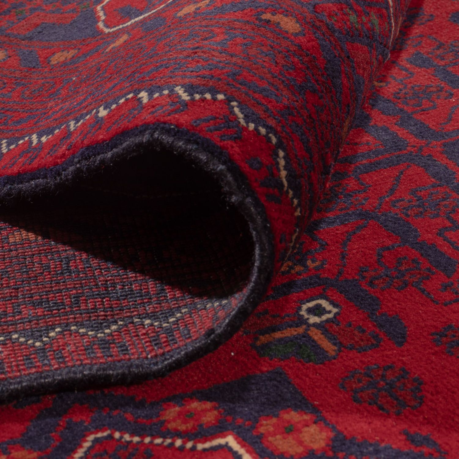 Afghaans tapijt - Kunduz - Koninklijke - 341 x 250 cm - rood