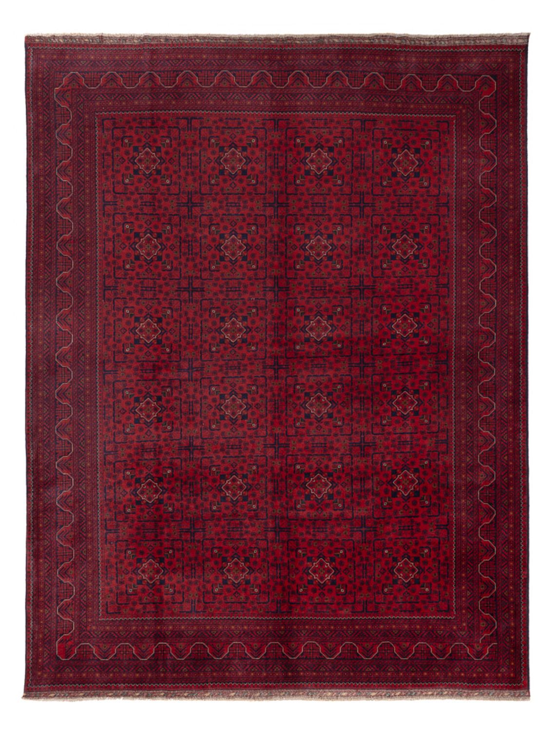 Afghaans tapijt - Kunduz - Koninklijke - 333 x 256 cm - rood