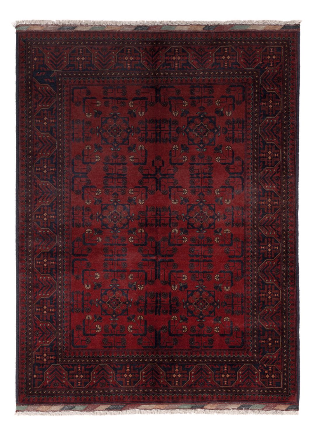 Afghan Rug - Kunduz - 200 x 150 cm - red