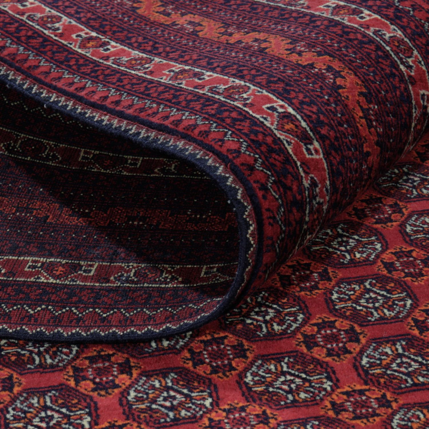 Afghan Rug - Royal - 196 x 150 cm - red