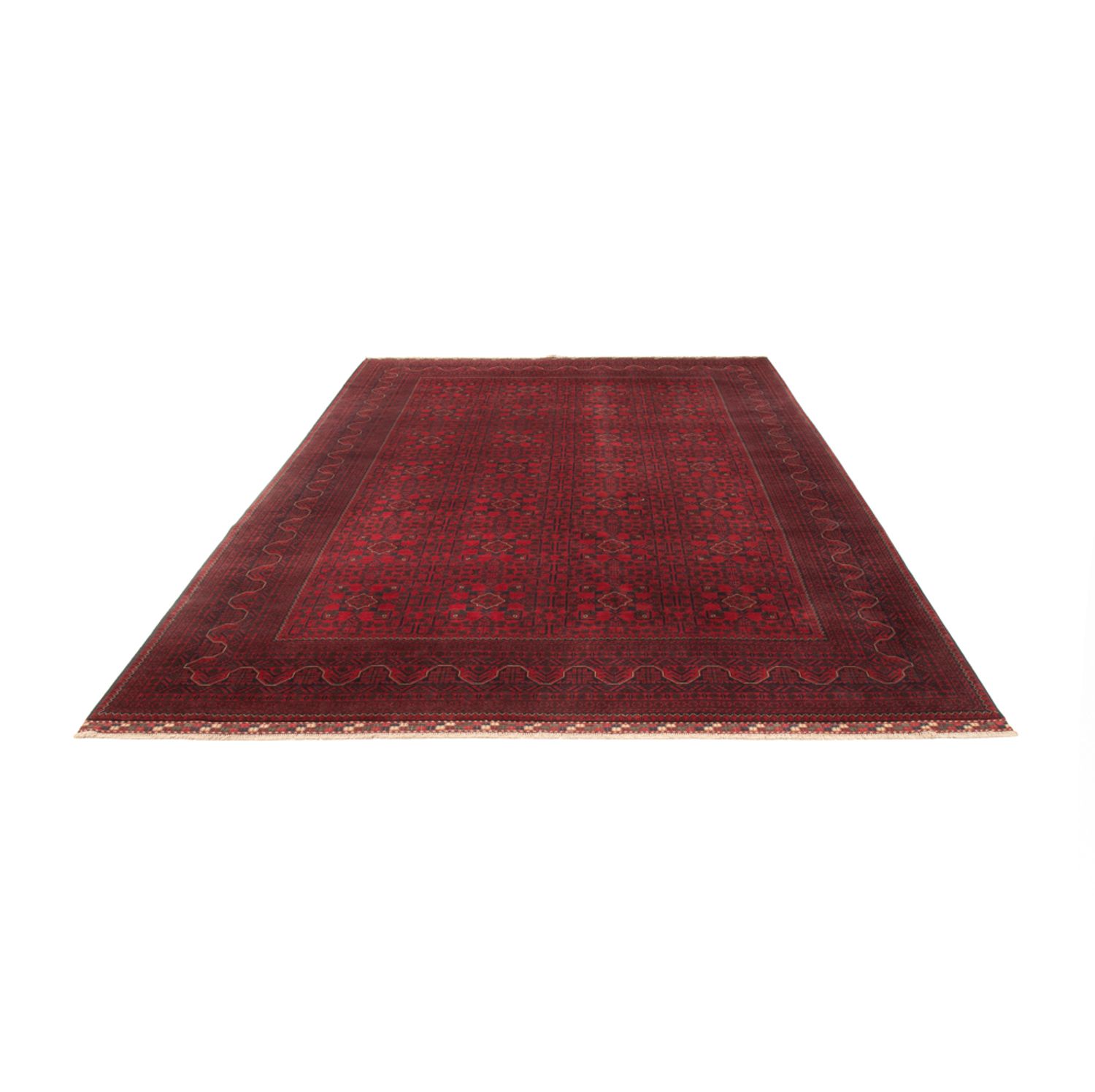 Afghaans tapijt - Kunduz - Koninklijke - 362 x 247 cm - rood