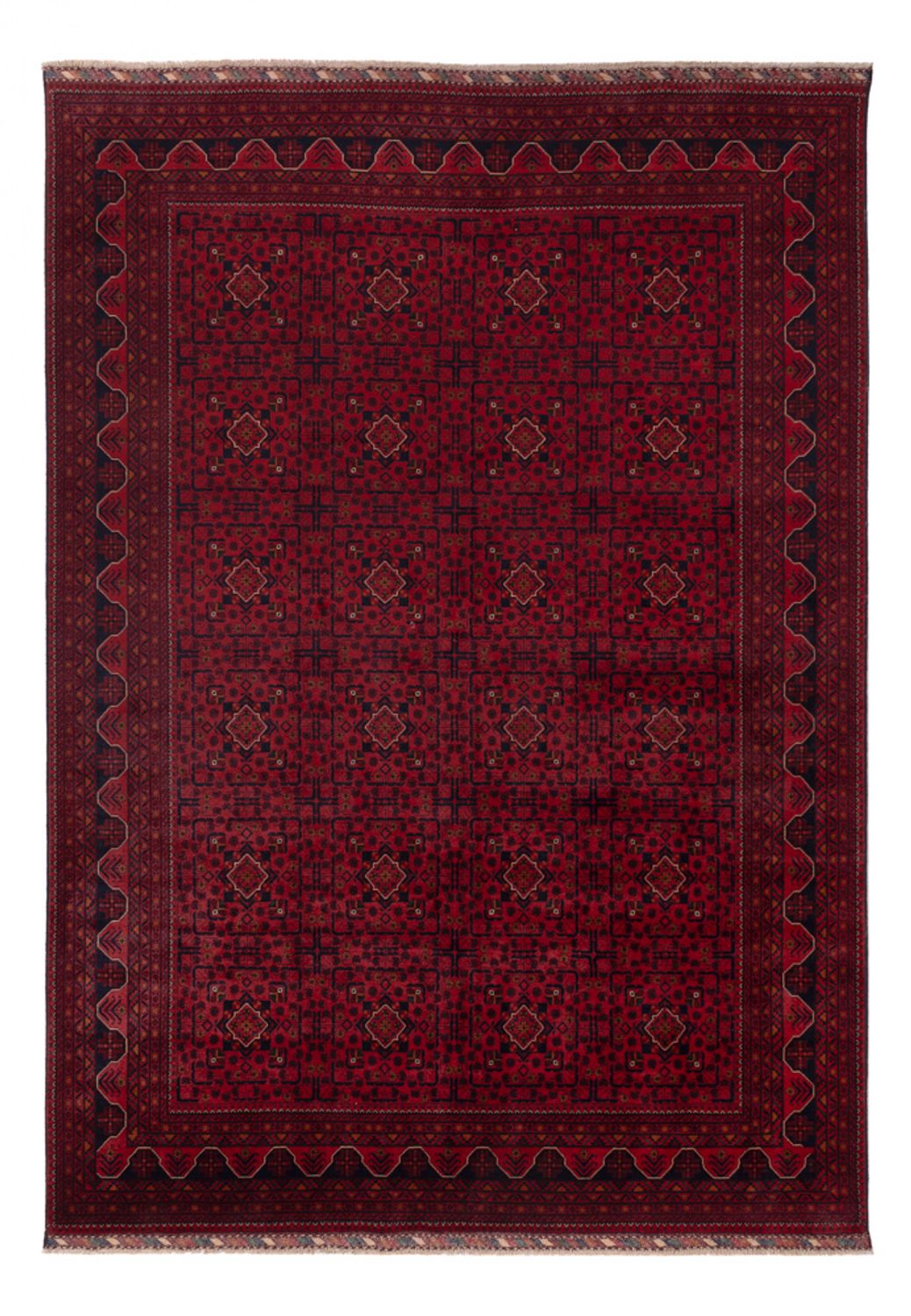 Afghaans tapijt - Kunduz - Koninklijke - 343 x 247 cm - rood