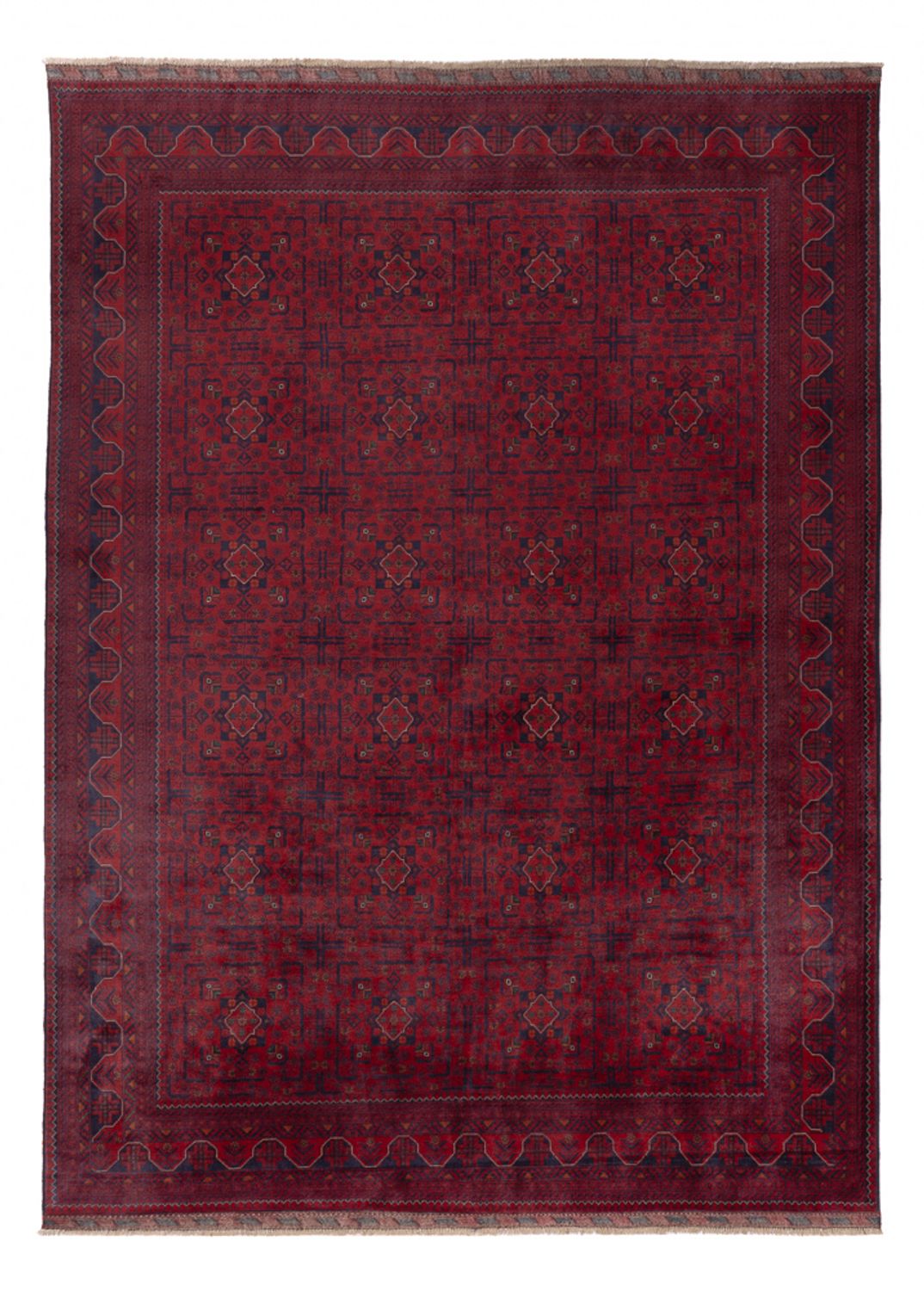 Afghánský koberec - Kunduz - 342 x 248 cm - červená