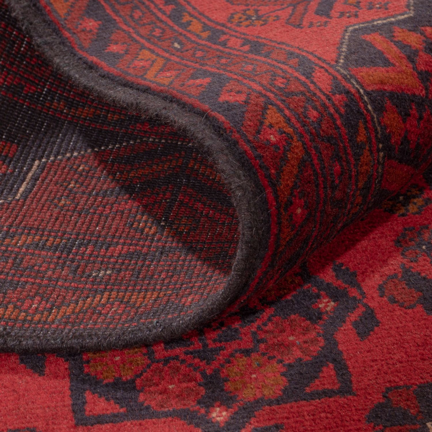 Afghánský koberec - Kunduz - 238 x 176 cm - červená