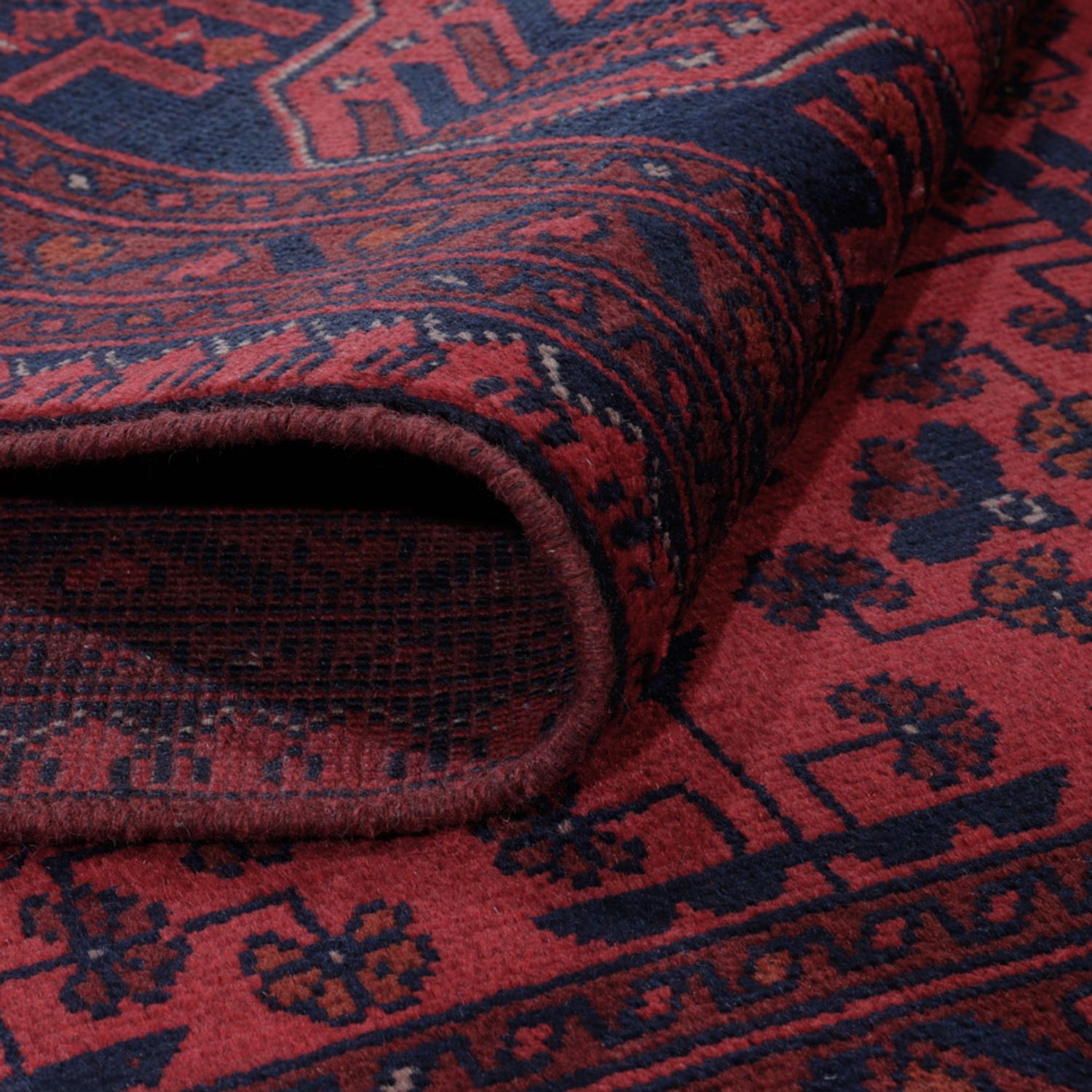 Afghánský koberec - Kunduz - 198 x 153 cm - červená