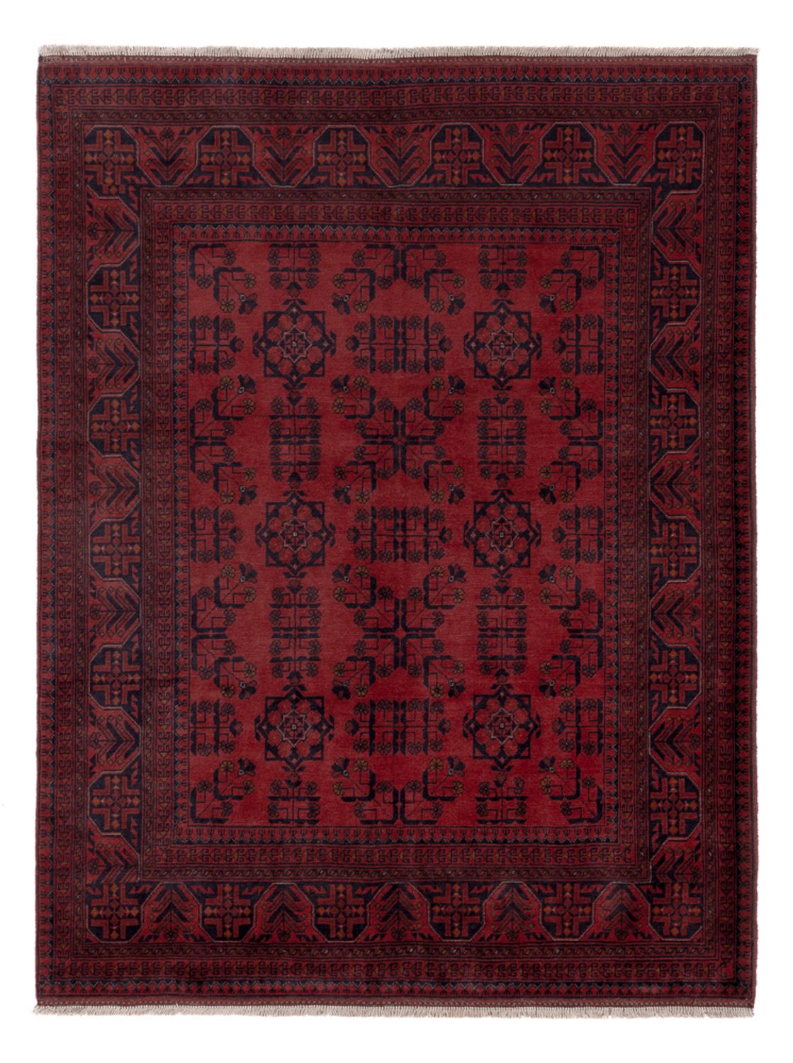 Afghan Rug - Kunduz - 200 x 153 cm - red