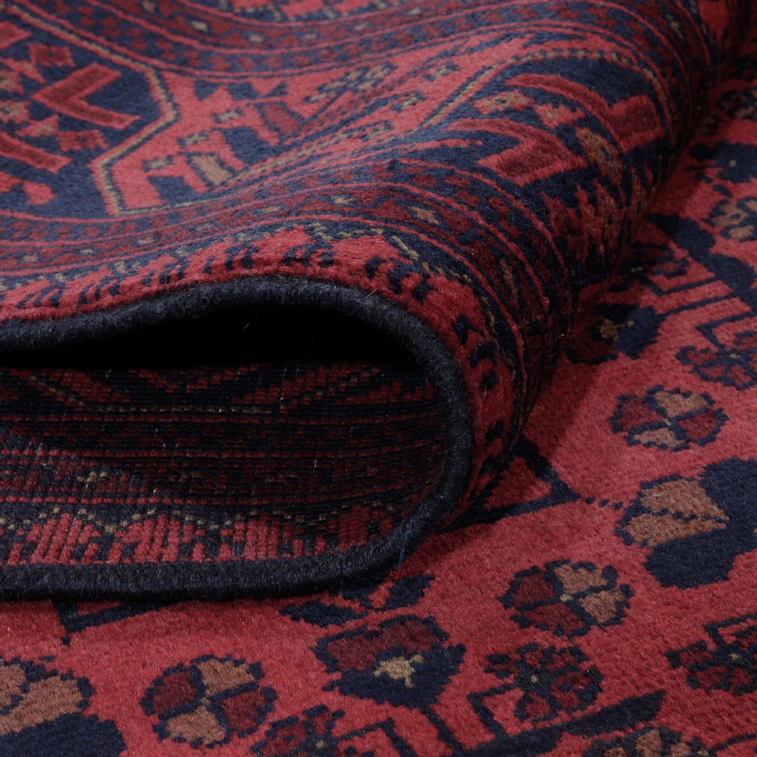 Afghánský koberec - Kunduz - 202 x 155 cm - červená