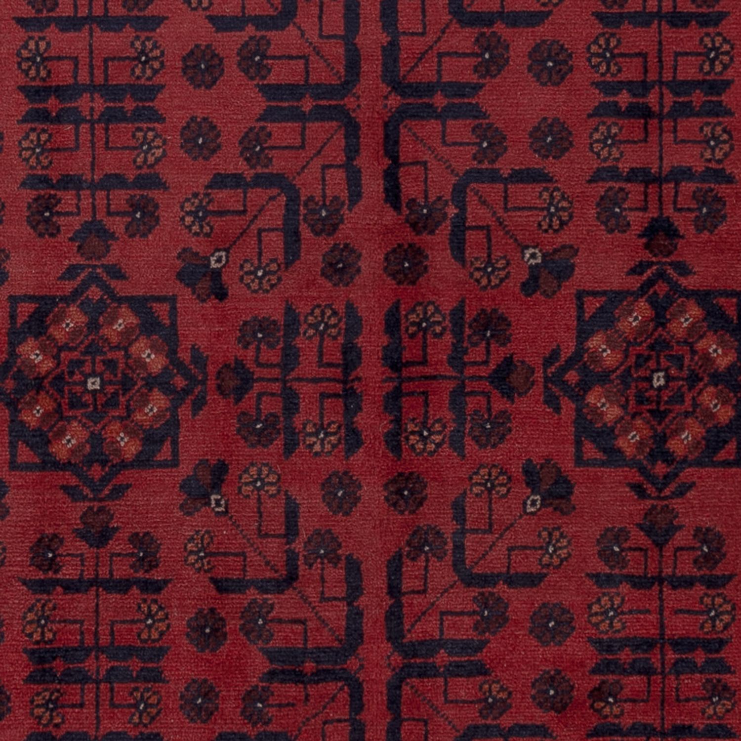 Afghan Rug - Kunduz - 201 x 148 cm - red