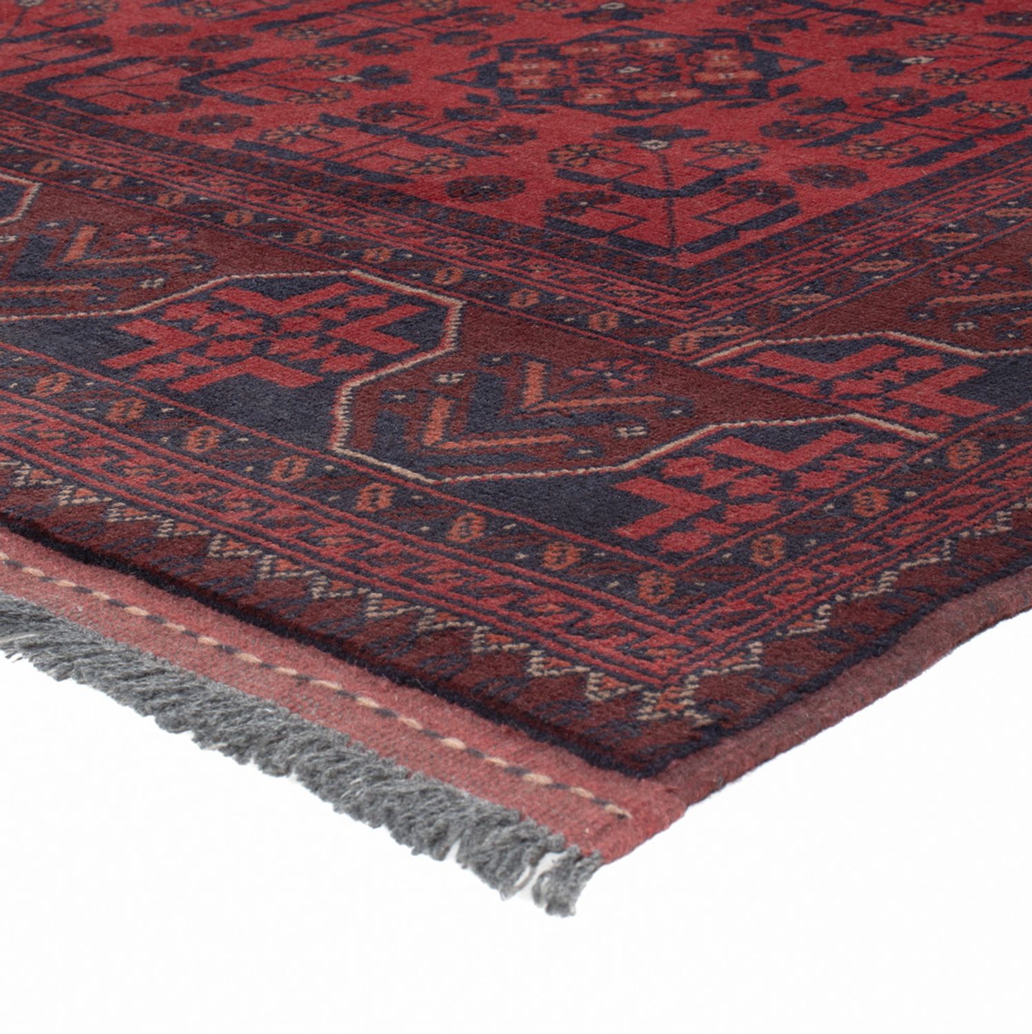 Afghan Rug - Kunduz - 201 x 148 cm - red