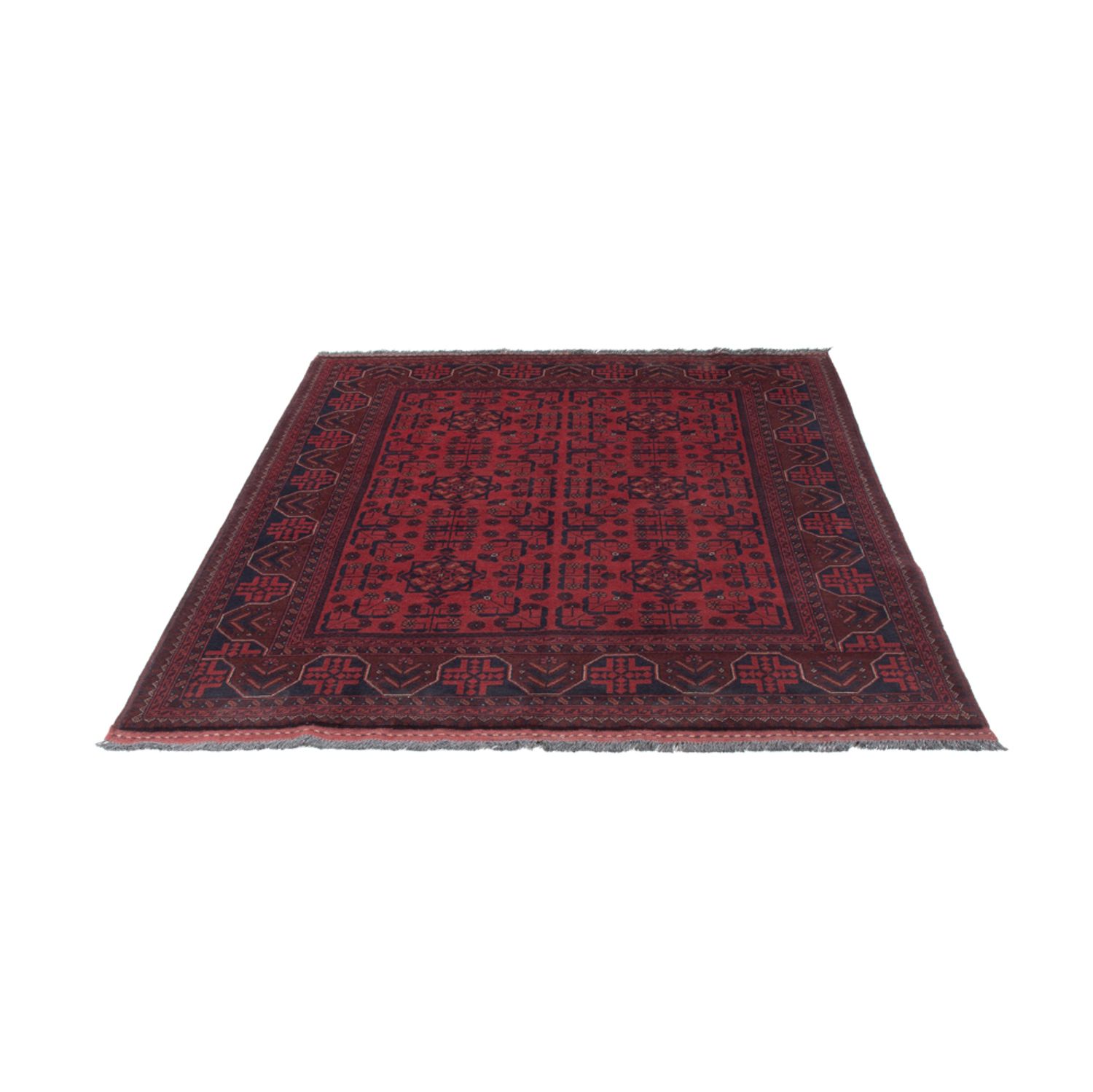 Afghan Rug - Kunduz - 201 x 148 cm - red