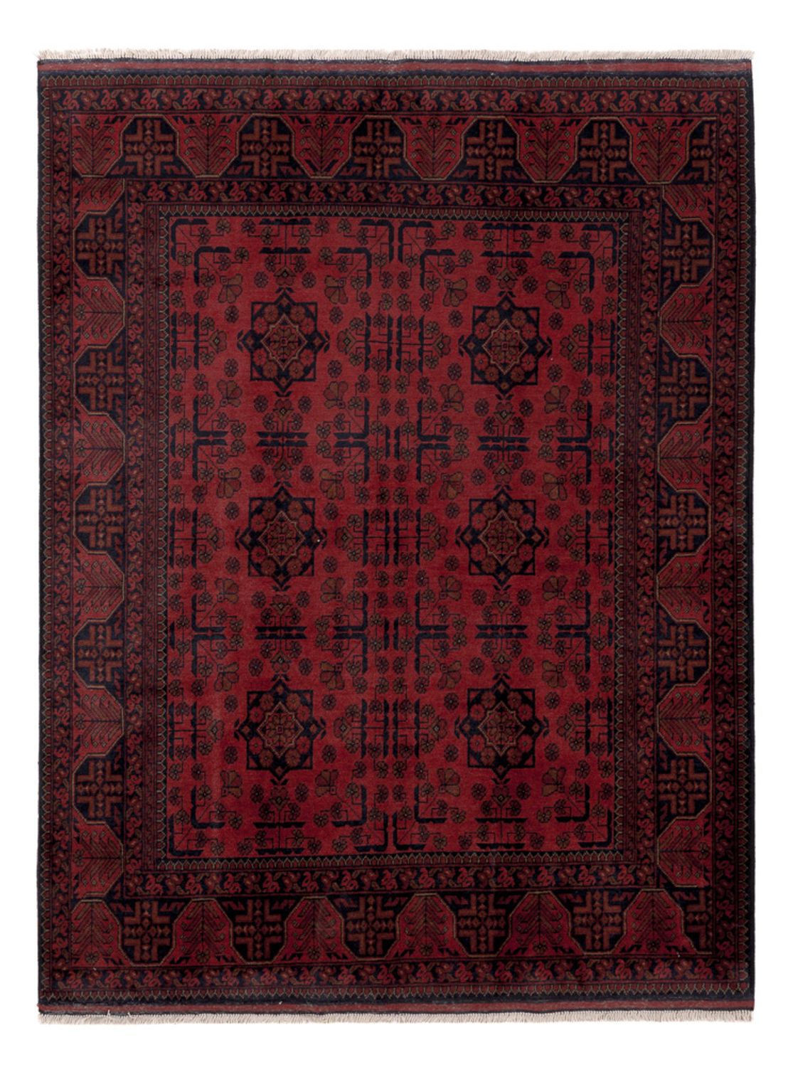 Afghánský koberec - Kunduz - 195 x 150 cm - červená