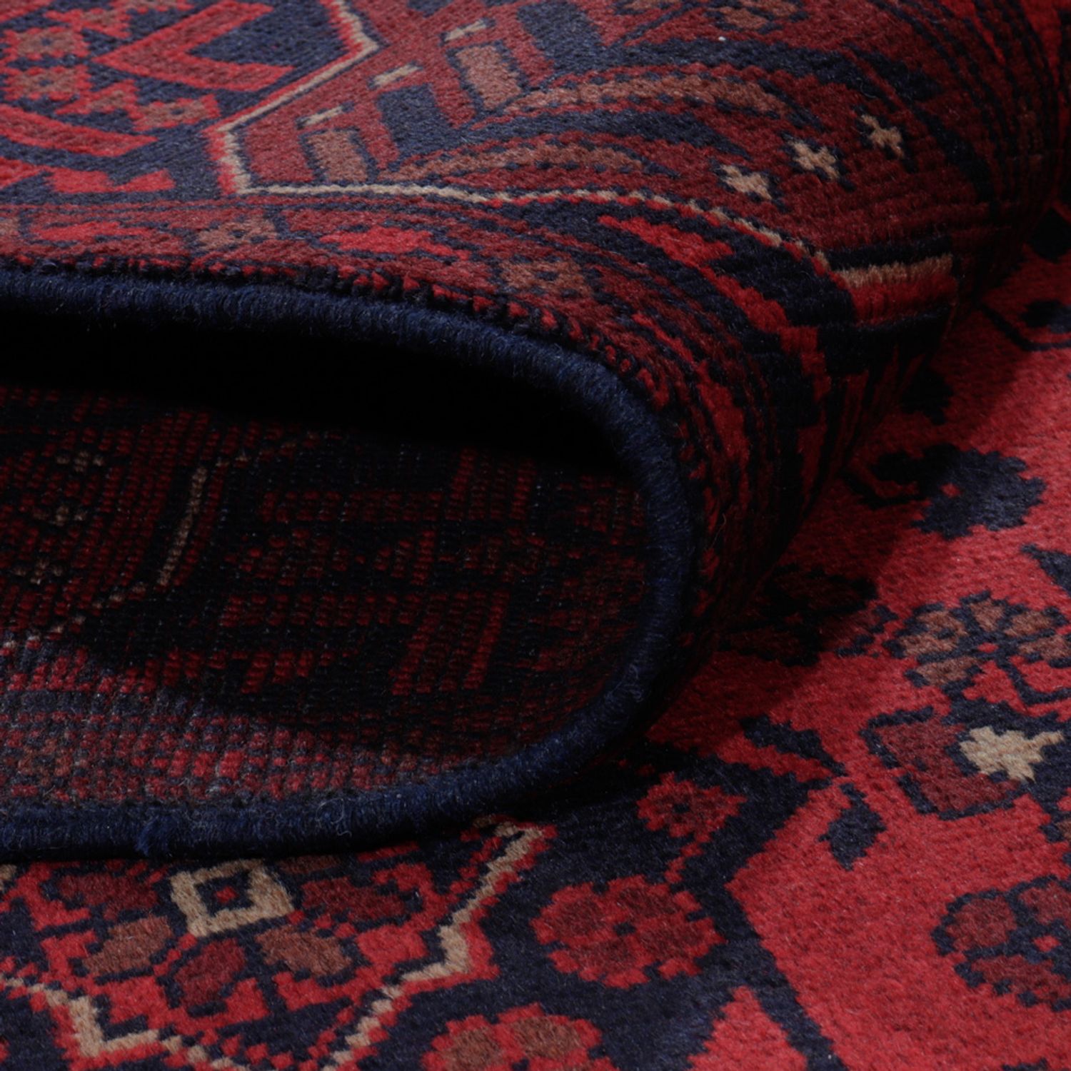 Afghánský koberec - Kunduz - 193 x 150 cm - červená