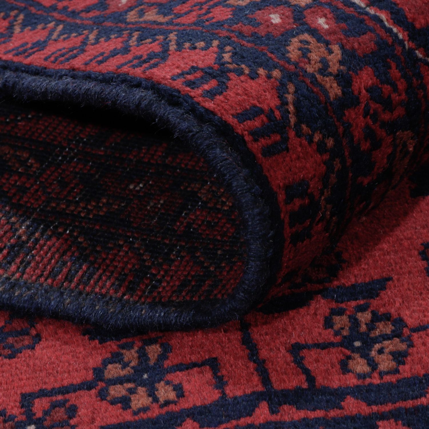 Afghánský koberec - Kunduz - 196 x 151 cm - červená