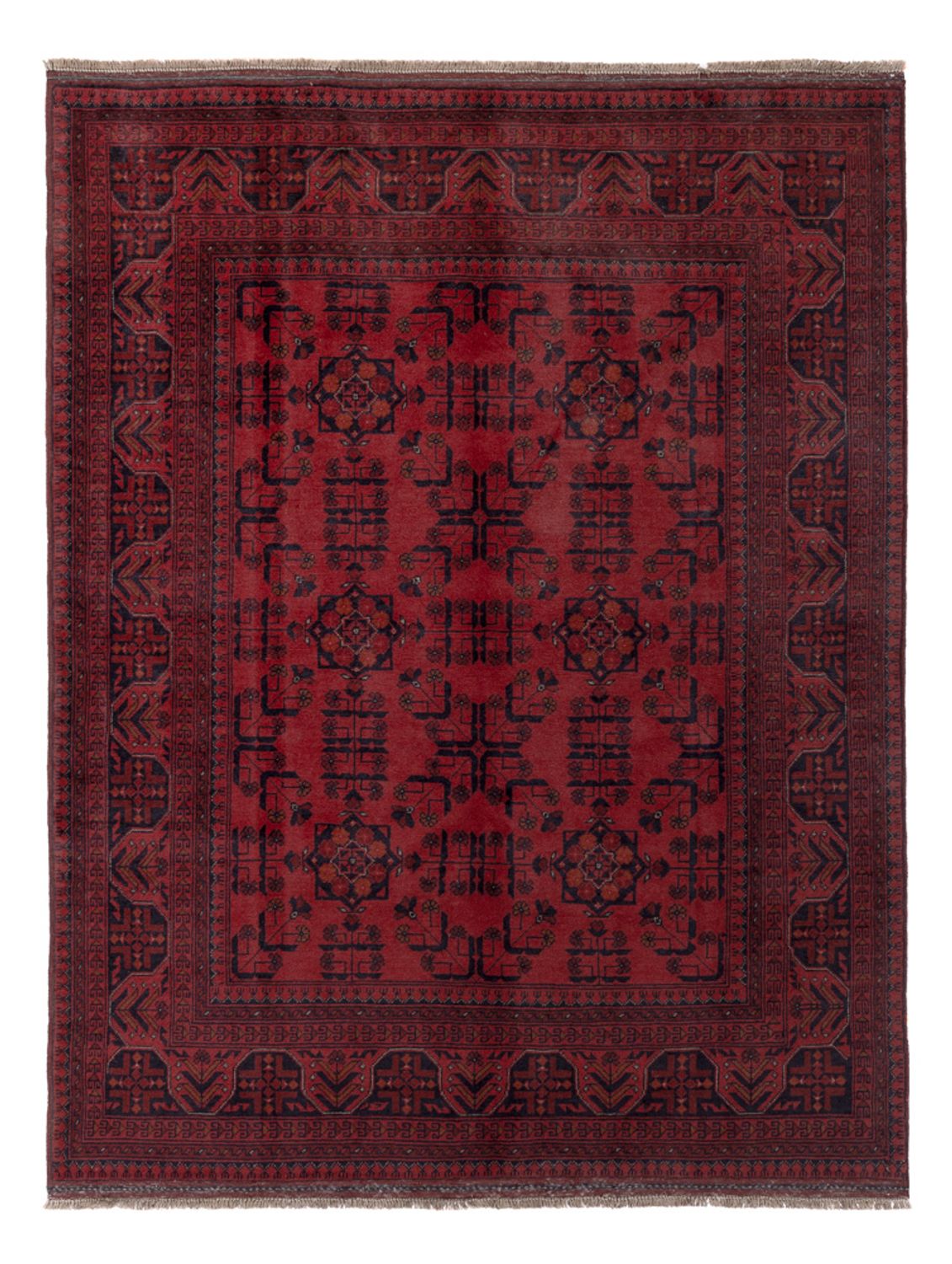 Afghánský koberec - Kunduz - 196 x 150 cm - červená