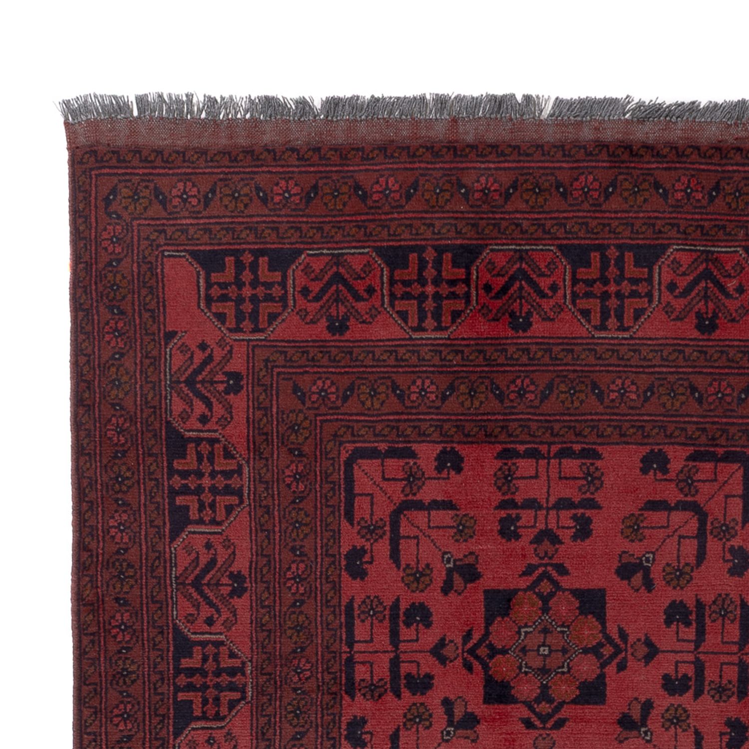 Afghan Rug - Kunduz - 199 x 151 cm - red