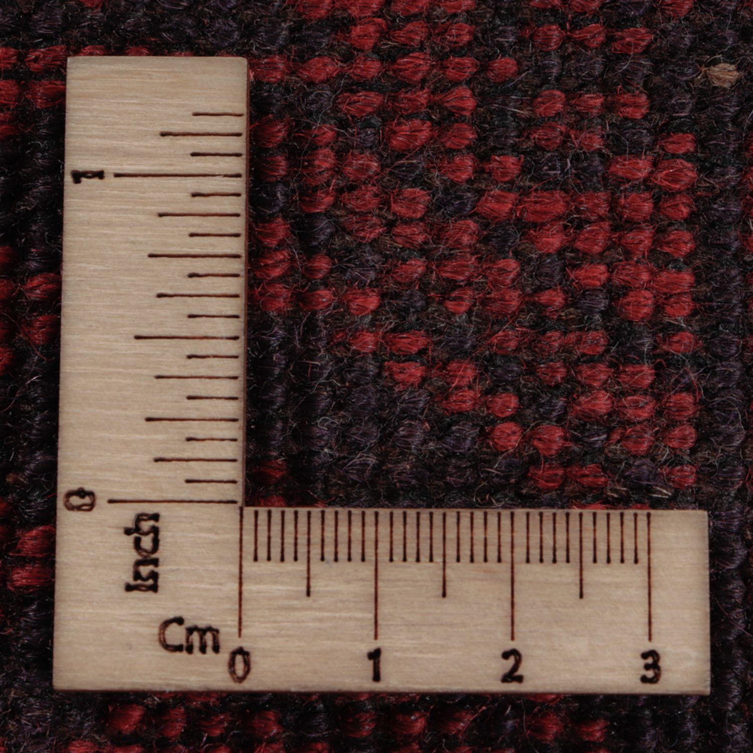 Afghansk matta - Kunduz - 190 x 151 cm - röd