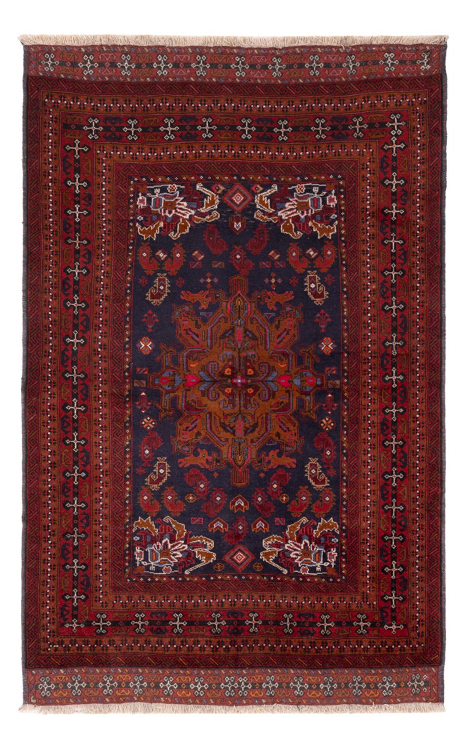 Balutsj-teppe - 248 x 144 cm - mørkeblå