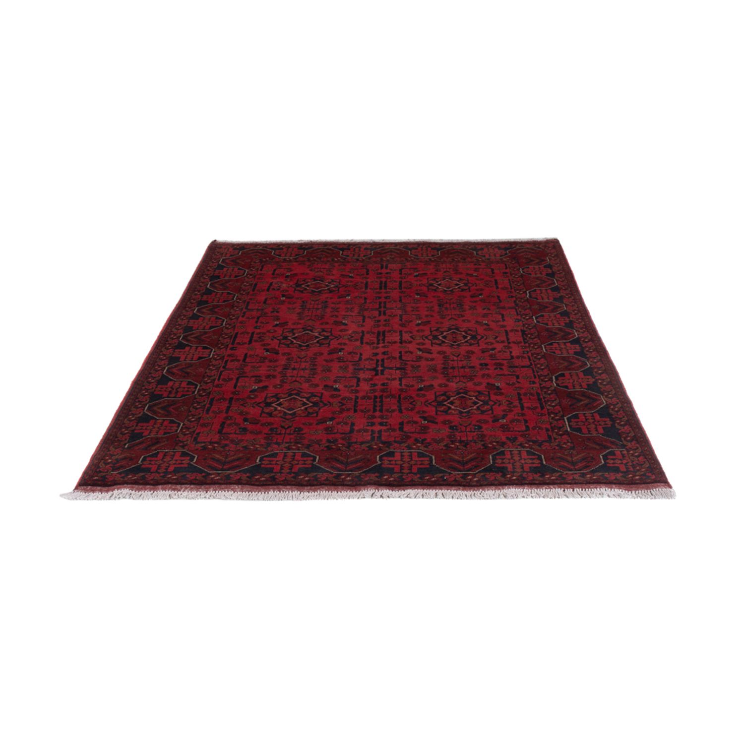 Afghan Rug - Kunduz - 197 x 147 cm - red