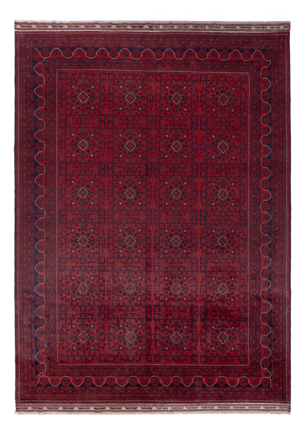 Afghánský koberec - Kunduz - 340 x 248 cm - červená