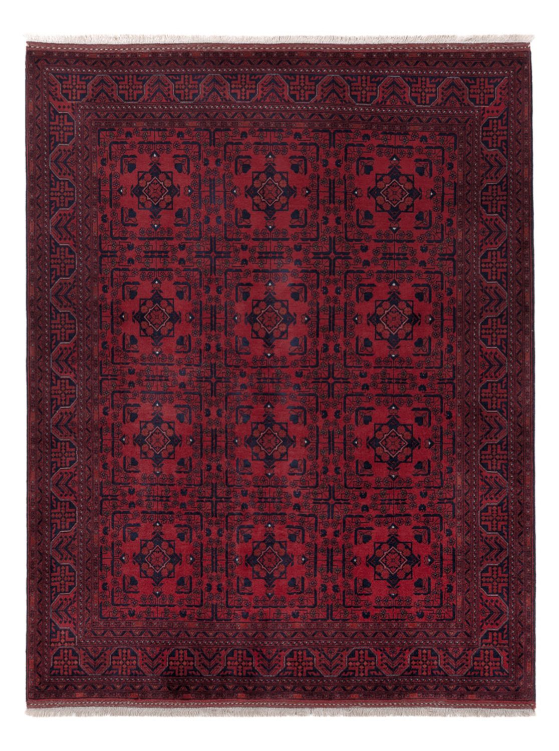 Afghan Rug - Royal - 193 x 152 cm - red